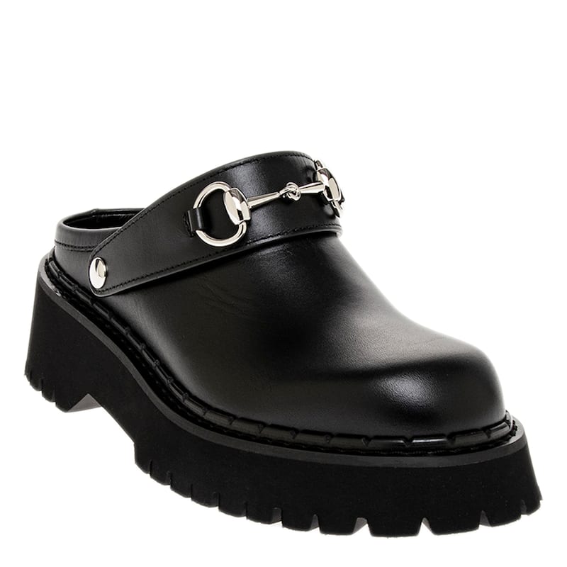 Gucci Leather Mules with Horsebit - 38 EU