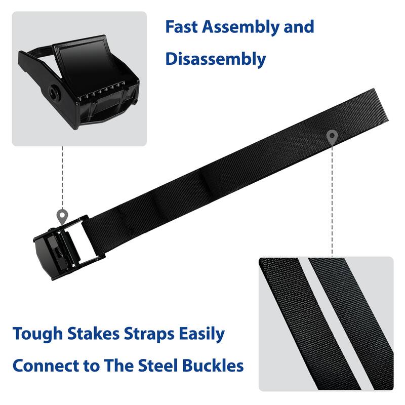 Tradesparker Heavy Duty Trampoline Stakes，Steel Corkscrew Anchors for Canopies