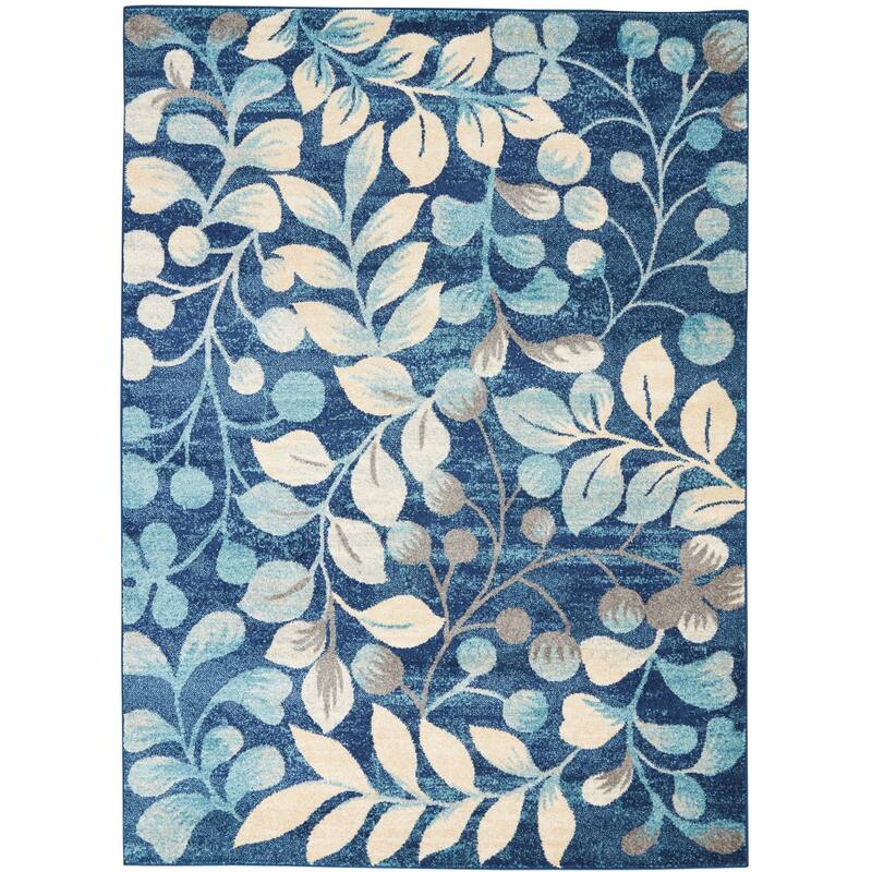 Jeyu Power Loomed Stain Resistant Area Rug By HomeRoots - 87' X '63' X '0.5