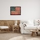 preview thumbnail 26 of 26, Stupell US American Flag Wood Textured Design Floater Frame - Red