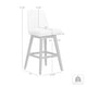 preview thumbnail 31 of 176, Amalie Upholstered Bar Stool, Swivel Counter Height Stool with Solid Wood Frame