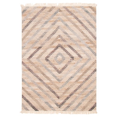 Ankara FW Beige Kilim 5'3" x 7'7" - 5'3 x 7'7