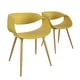 preview thumbnail 6 of 18, COSCO Outdoor/Indoor Resin Ribbon Chair (2-pack) Yellow