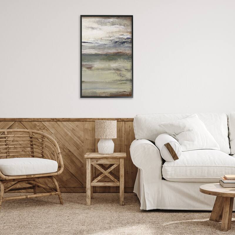 Stupell Earthy Abstract Layers Framed Giclee Art Design By Lanie Loreth