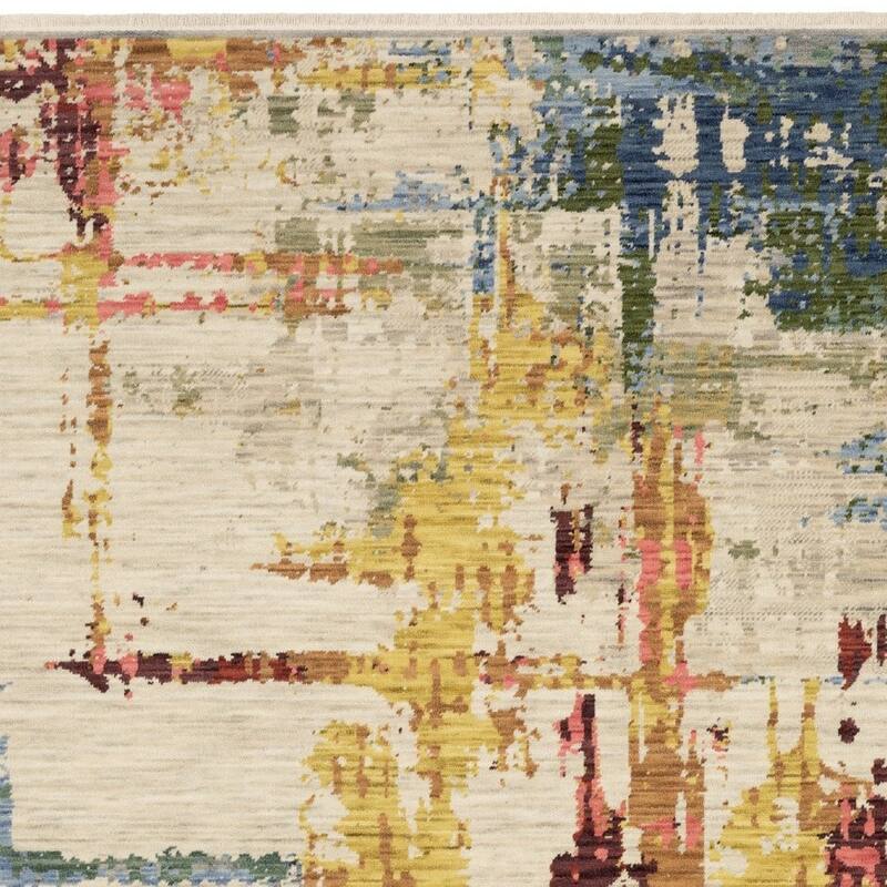 HomeRootsAbstract Modern Rectangle Area Rug