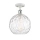 Option Clear Water Glass / White and Polished Chrome
