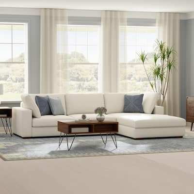 WYNDENHALL Roscoe Right-Facing Sectional in Tightly Woven Performance Fabric