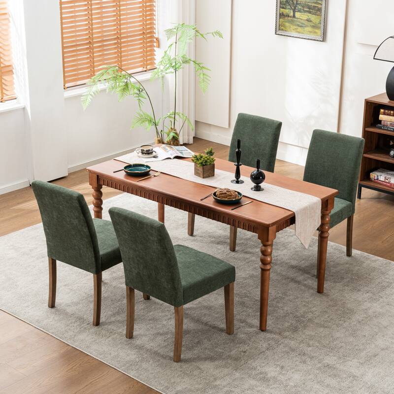 Upholstered Dining Chairs Set of 4, Armless Kitchen Chairs