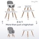 preview thumbnail 7 of 19, Dream On Me Luna 4-in-1 Convertible Baby High Chair