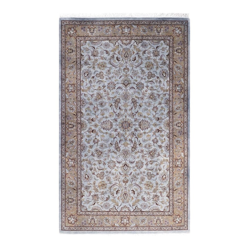 Contemporary Overdyed Wool Hand Knotted Area Rug - 3' 2" x 5' 3"