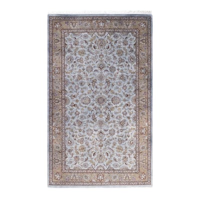 Contemporary Overdyed Wool Hand Knotted Area Rug - 3' 2" x 5' 3"