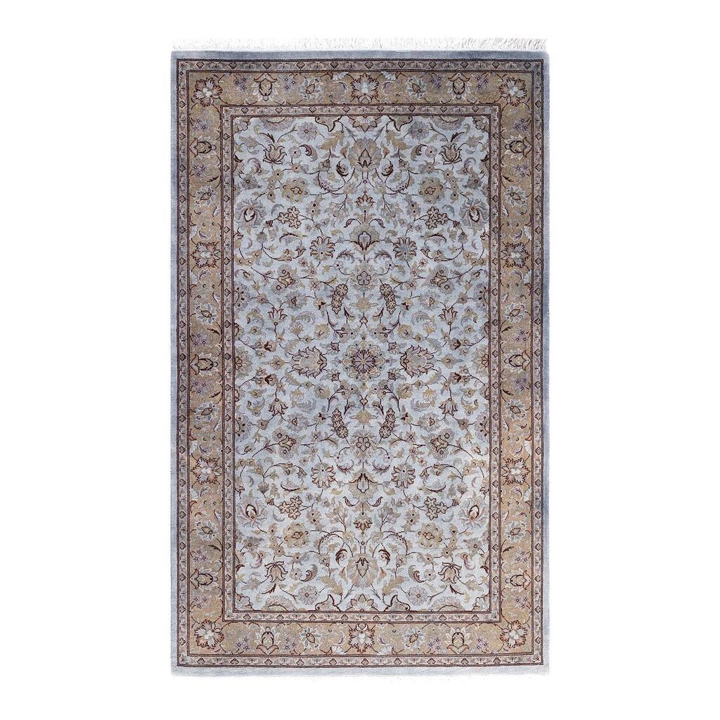 Contemporary Overdyed Wool Hand Knotted Area Rug - 3' 2" x 5' 3"