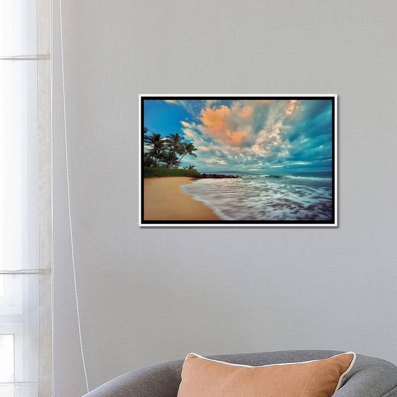 iCanvas "Maui Sunset" by Dennis Frates Framed Canvas Print