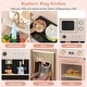 preview thumbnail 6 of 5, Kids Kitchen Playset with Microwave and Coffee Maker for Ages 3+-Pink - 40" x 13.5" x 43" (L x W x H)