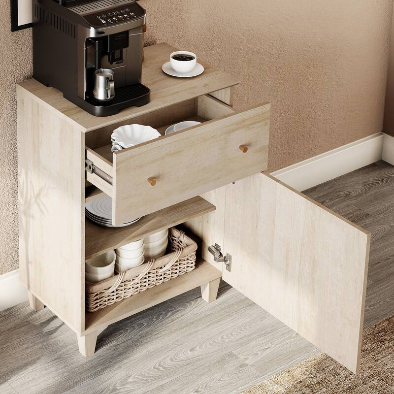 Sideboard Buffet Cabinet with Drawer and Door for Kitchen, Dining Room