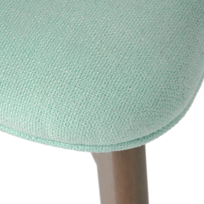 Chazz Mid-Century Modern Upholstered Rubberwood Dining Chairs (Set of 2) by Christopher Knight Home