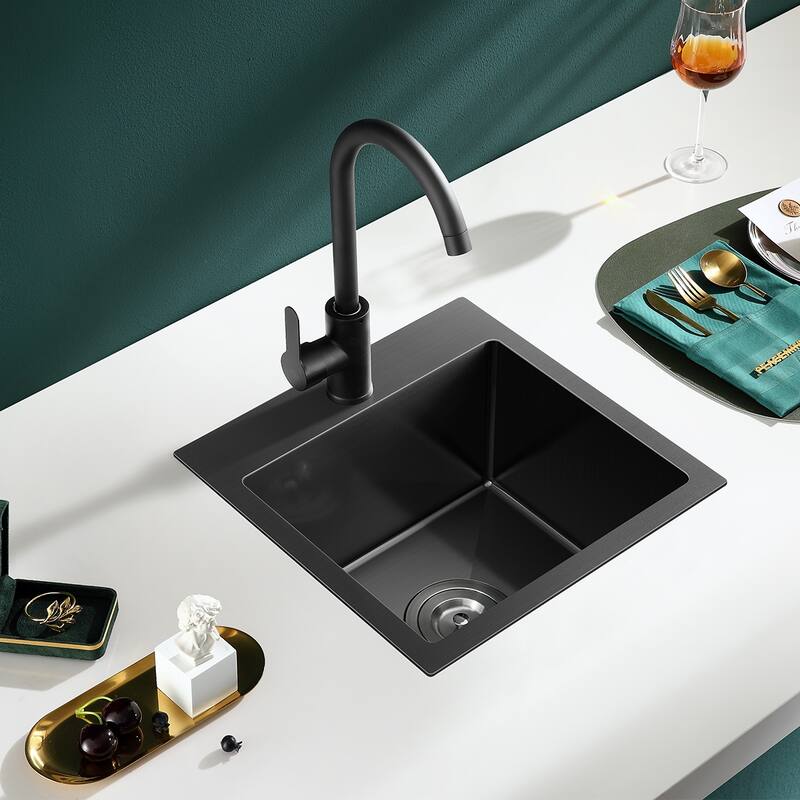 Single Bowl Kitchen Sink, 304 Stainless Steel Small Sink