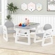 preview thumbnail 19 of 25, Kids Table and Chair Set with Building Blocks - 31" x 19" x 19" (L x W x H)