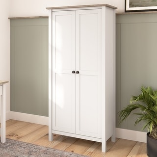 Mayfield Tall Storage Cabinet with Doors by Bush Furniture - Bed Bath ...