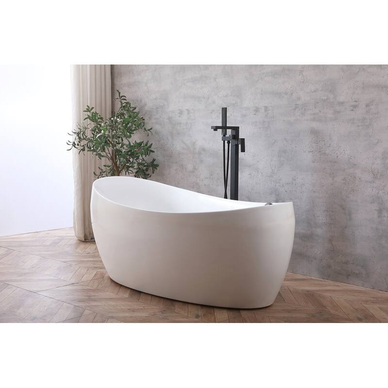 Elegant Lighting FAT-8002 Henry Floor Mounted Clawfoot Tub Filler with