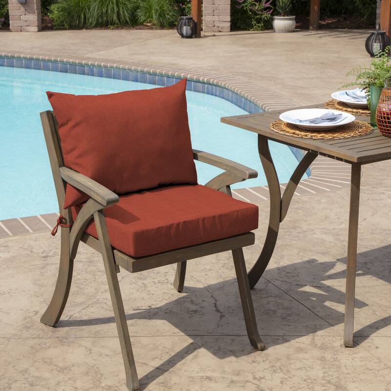 ARDEN Outdoor 21 x 21 in. Dining Chair Cushion Set