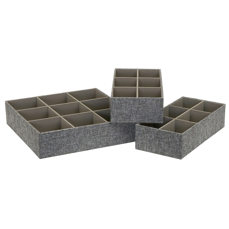 Household Essentials 3 Piece Drawer Organizers Starter Set