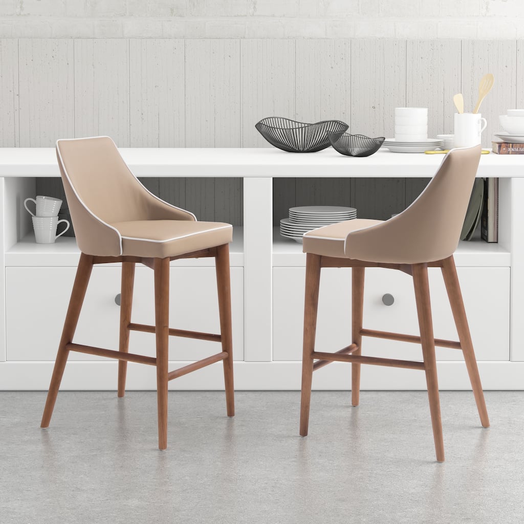 Counter Chair Solid Back - Product (in) : 18.1" W x 19.7" D x 37" H