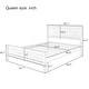 preview thumbnail 3 of 21, Rustic Wood Platform Bed with Headboard Footboard and Support Slats