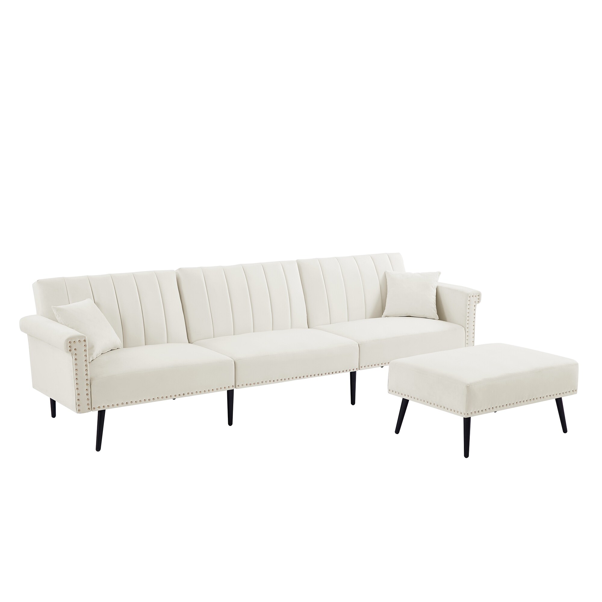 Nailhead sleeper sofa shop