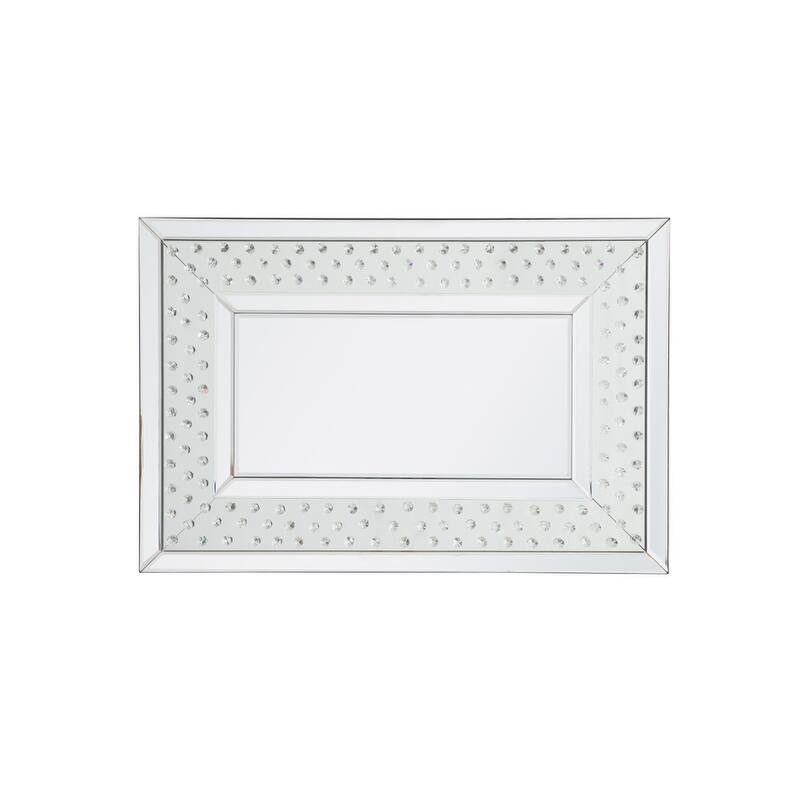 Samara Crystal Rectangle Mirror - Clear
