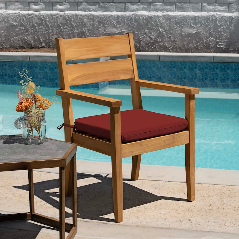 Outdoor Universal Seat Cushion (2-Pack) - 18" wide x 17.5" deep x 2.5" thick