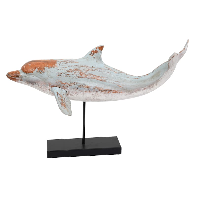 Swimming Dolphin on Stand