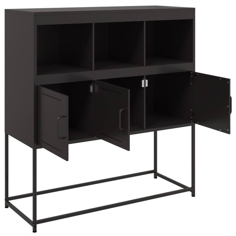 vidaXL Sideboard Cupboard Home Organizer Living Room Furniture Cold-rolled Steel - 39.6 x 100.4 x 42.1