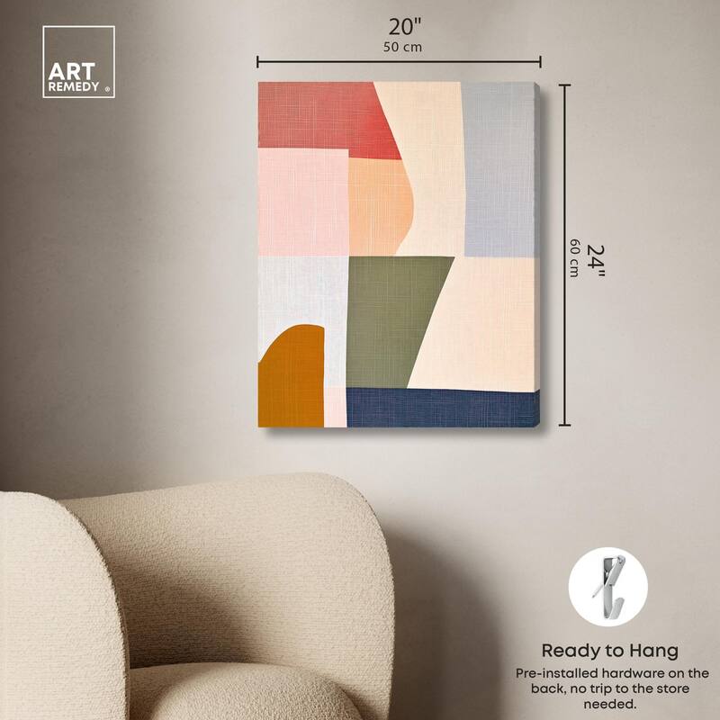 Planar Patchwork I Canvas by Art Remedy, Gallery Wrapped