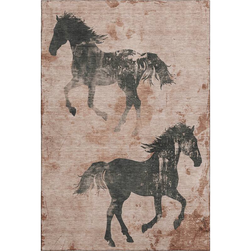 Premium Washable Super Two Horses Mayfield Rug