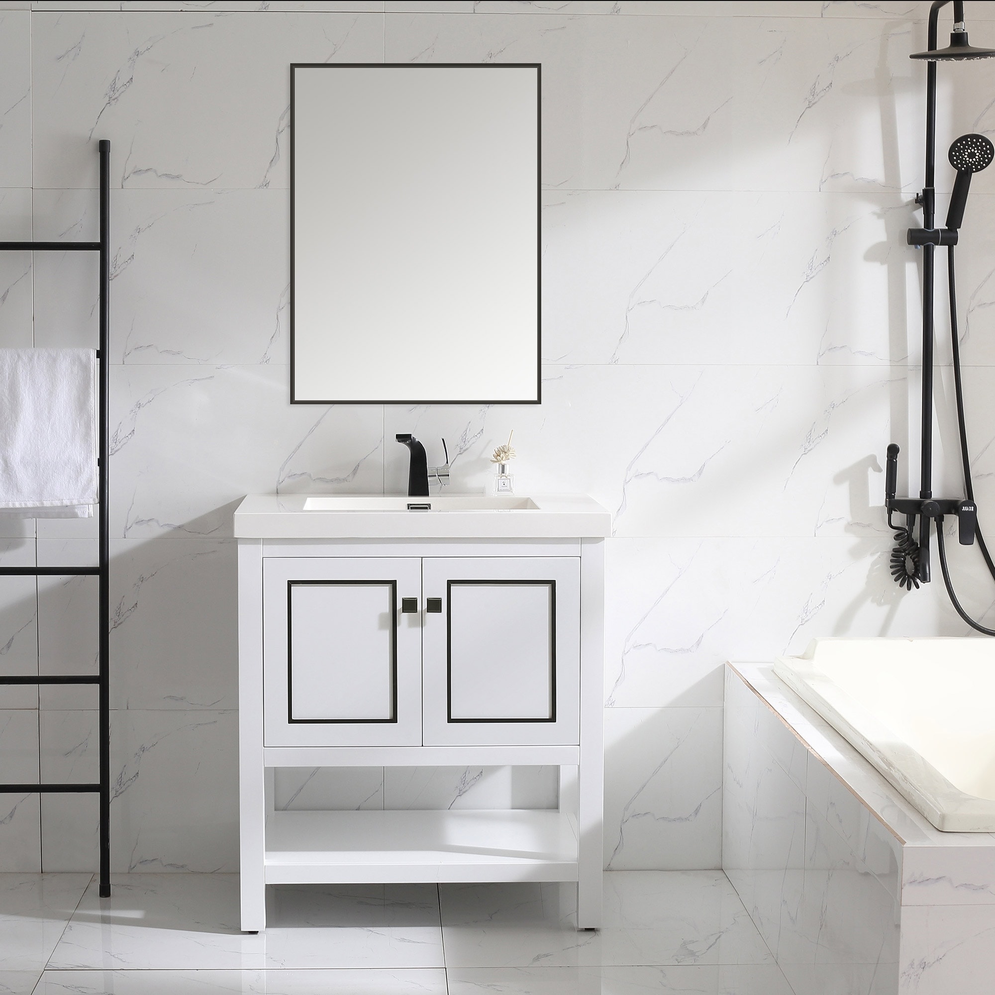 Davis 30" Single Bathroom Vanity Set