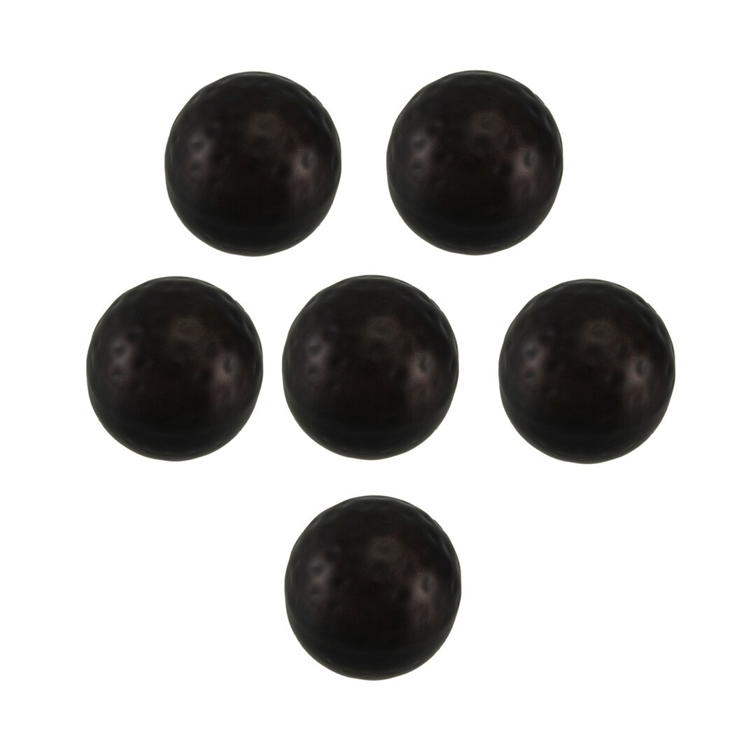 Shop 6 Piece Polished Antique Copper Finish Dimpled Metal Decor
