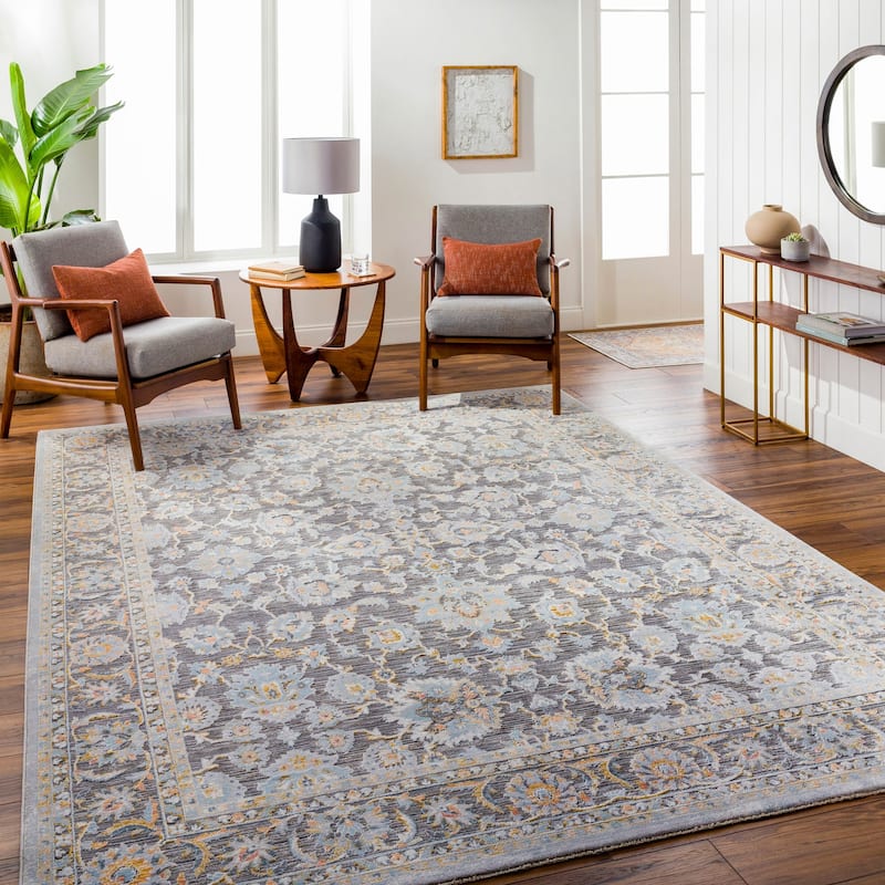 Livabliss Hassler Traditional Floral Area Rug