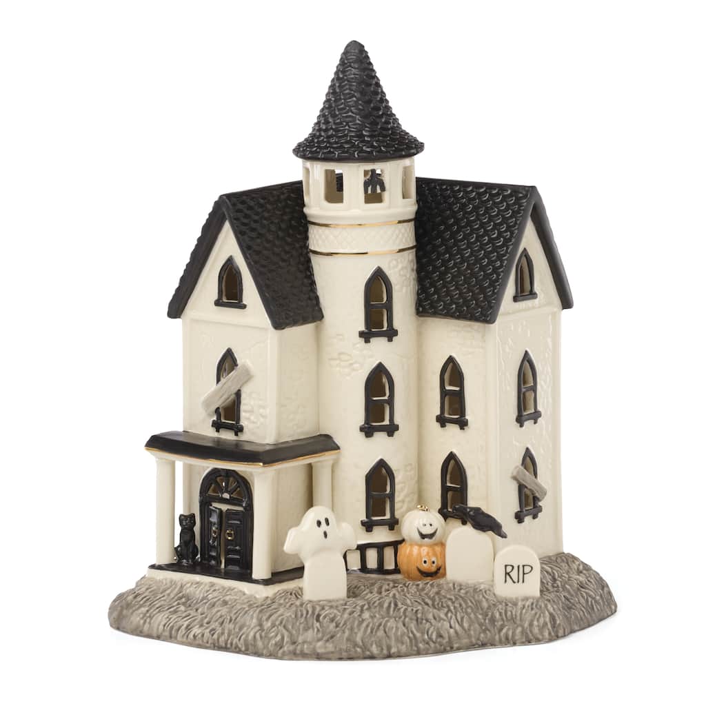 Lenox Vintage Halloween Lit Manor Figurine