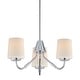 preview thumbnail 1 of 9, Maxim 12695WT Durham 3 Light 19" Wide Chandelier Polished Chrome