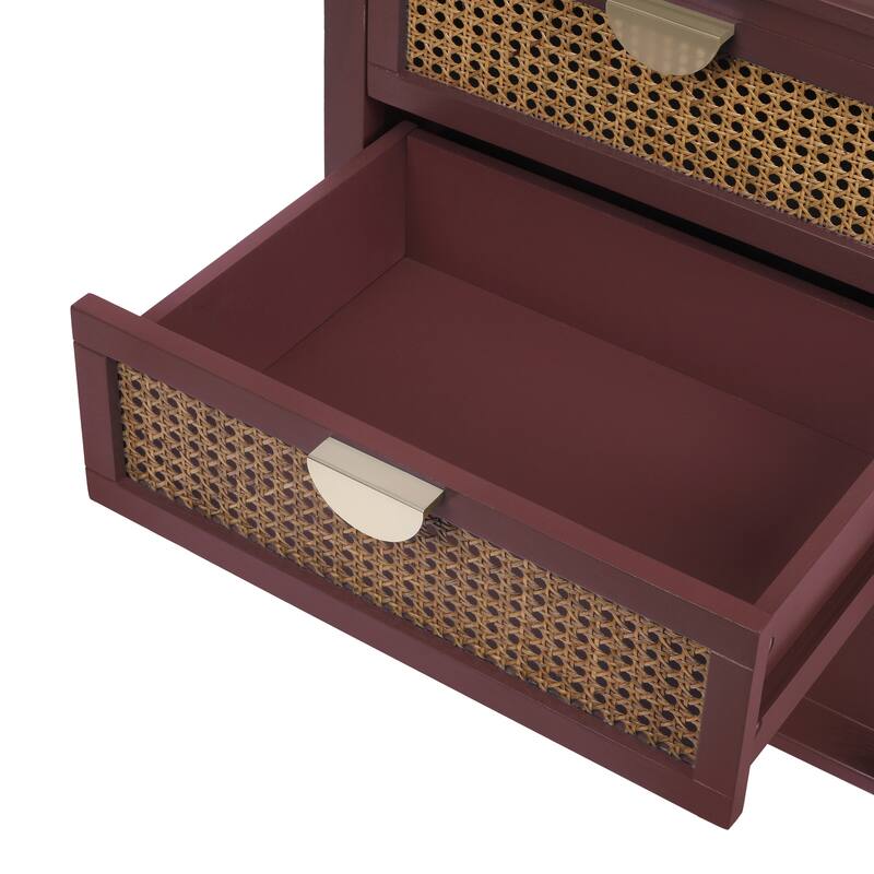 2 Drawer Side table,End table,Suitable for bedroom, living room