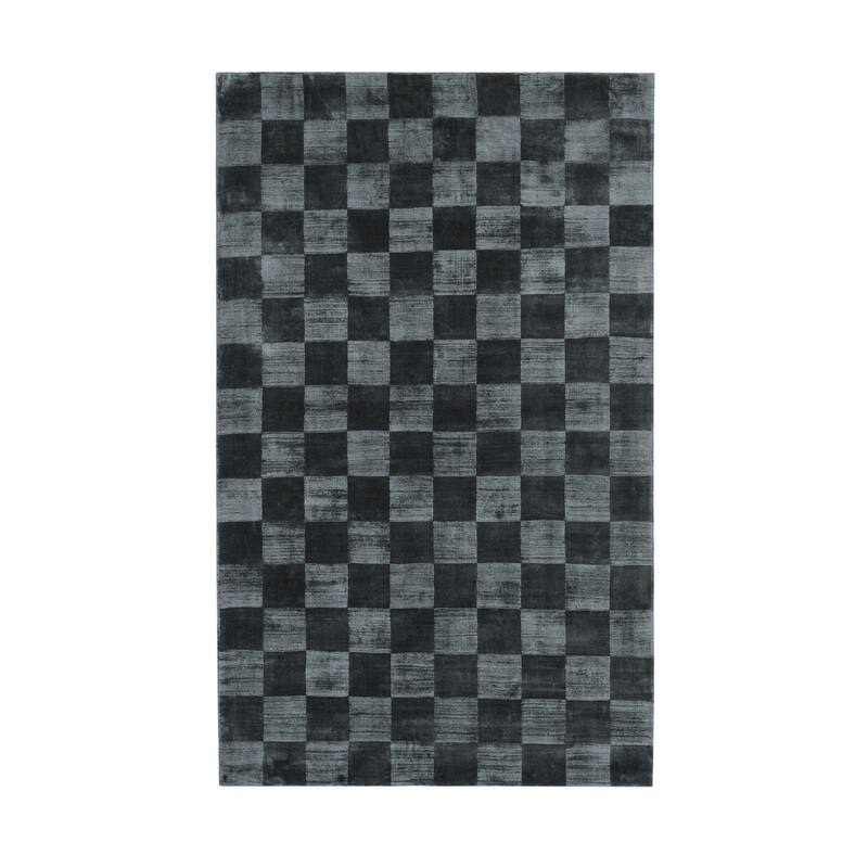 Villa by Classic Home Berlin Handwoven Checkered Area Rug