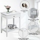 preview thumbnail 10 of 8, Gymax 2PCS Nightstand Sofa Side End Table Bedroom Living Room w/ Shelf