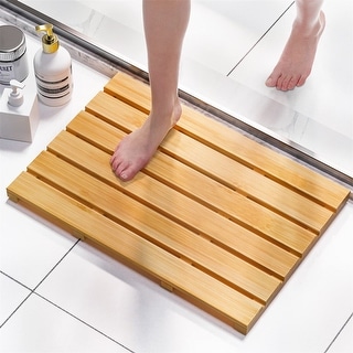 Bamboo Bath Mat for Bathroom