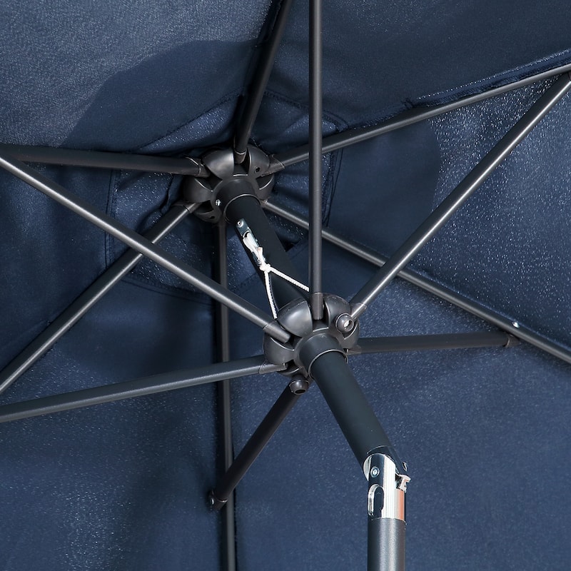 Ainfox 9ft Patio Umbrella Crank Lift Push Button Tilt Without Base