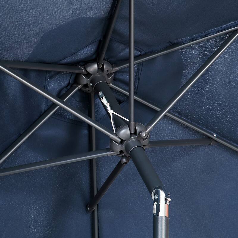Ainfox 7.5ft Patio Umbrella Outdoor Umbrella Tilt Multi-color Without Base