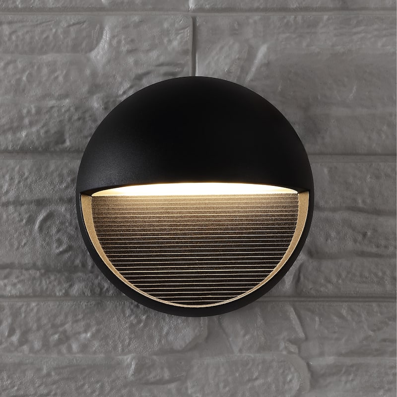 6.25" Outdoor Integrated LED Wall Sconce, by JONATHAN Y