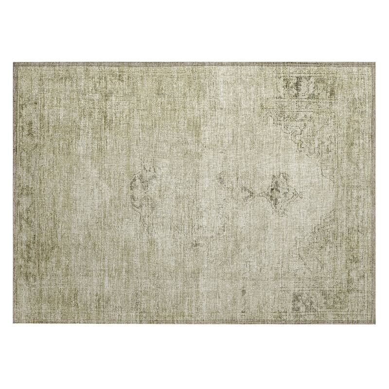 Machine Washable Indoor/ Outdoor Chantille Vintage Traditional Rug