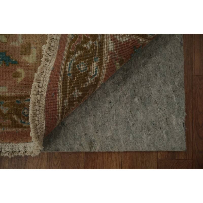 Hand Knotted Oriental 100% Wool Carpet Traditional All-Over Brown Ziegler Area Rug - 3' 9'' X 1' 11''