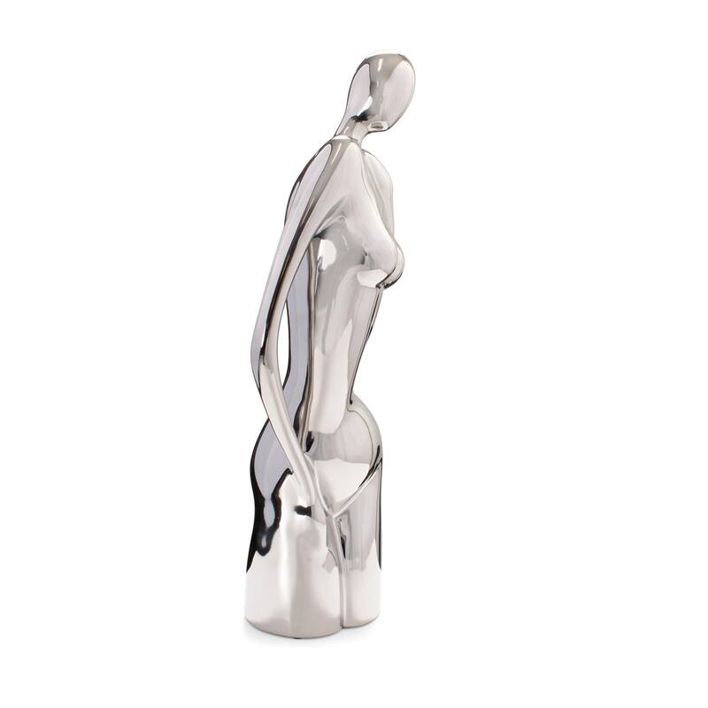 Allan Andrews Decorative Mirrored Ceramic Strike a Pose Sculpture